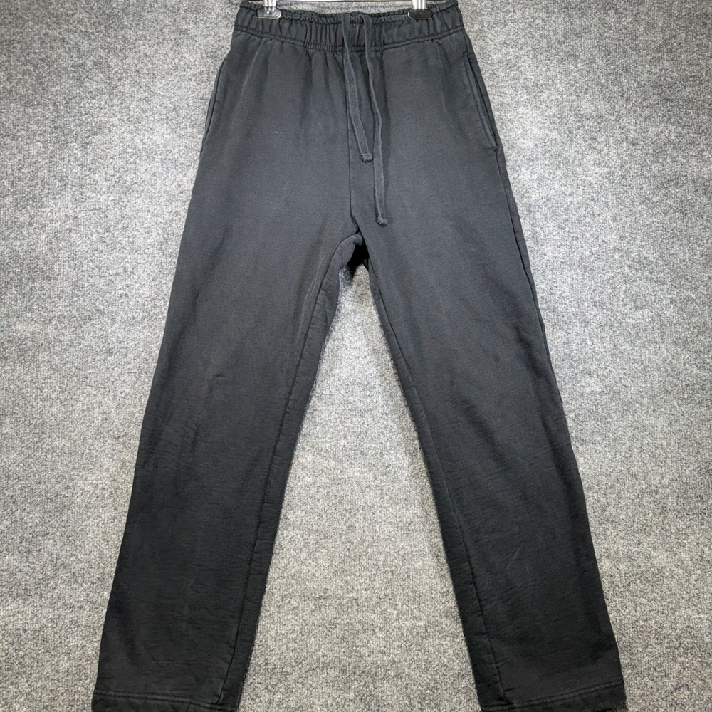 Lucid Blanks Heavyweight Sweatpants Mens Small Black Cotton Drawstring Joggers